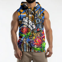 Amsterdam Dutch Republic Netherlands Sleeveless Hoodie Urban Graffiti Patriotic Landmark Tulips