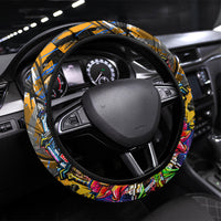 Amsterdam Dutch Republic Netherlands Steering Wheel Cover Urban Graffiti Patriotic Landmark Tulips