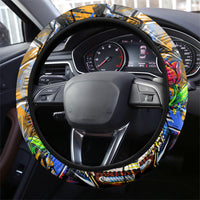 Amsterdam Dutch Republic Netherlands Steering Wheel Cover Urban Graffiti Patriotic Landmark Tulips