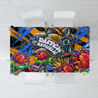 Amsterdam Dutch Republic Netherlands Tablecloth Urban Graffiti Patriotic Landmark Tulips