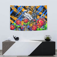 Amsterdam Dutch Republic Netherlands Tapestry Urban Graffiti Patriotic Landmark Tulips