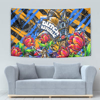 Amsterdam Dutch Republic Netherlands Tapestry Urban Graffiti Patriotic Landmark Tulips