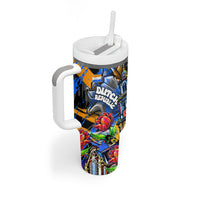 Amsterdam Dutch Republic Netherlands Tumbler With Handle Urban Graffiti Patriotic Landmark Tulips