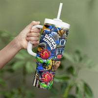 Amsterdam Dutch Republic Netherlands Tumbler With Handle Urban Graffiti Patriotic Landmark Tulips