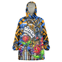 Amsterdam Dutch Republic Netherlands Wearable Blanket Hoodie Urban Graffiti Patriotic Landmark Tulips