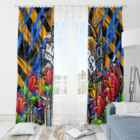 Amsterdam Dutch Republic Netherlands Window Curtain Urban Graffiti Patriotic Landmark Tulips