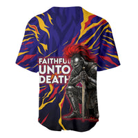 DeMolay 1919 Baseball Jersey Knight Faith Unto Death Graphic Art