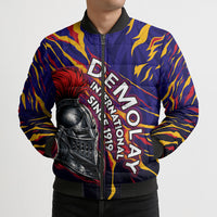 DeMolay 1919 Bomber Puffer Jacket Knight Faith Unto Death Graphic Art