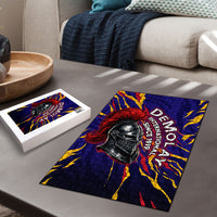 DeMolay 1919 Puzzle Knight Faith Unto Death Graphic Art