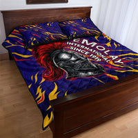 DeMolay 1919 Quilt Bed Set Knight Faith Unto Death Graphic Art