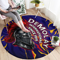DeMolay 1919 Round Carpet Knight Faith Unto Death Graphic Art