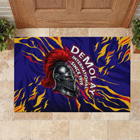 DeMolay 1919 Rubber Doormat Knight Faith Unto Death Graphic Art