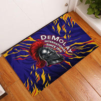 DeMolay 1919 Rubber Doormat Knight Faith Unto Death Graphic Art