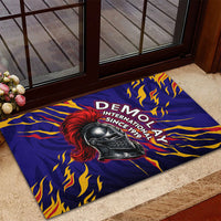 DeMolay 1919 Rubber Doormat Knight Faith Unto Death Graphic Art