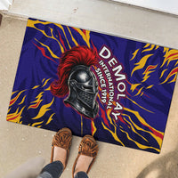 DeMolay 1919 Rubber Doormat Knight Faith Unto Death Graphic Art