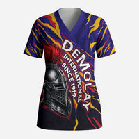 DeMolay 1919 Scrub Top Knight Faith Unto Death Graphic Art
