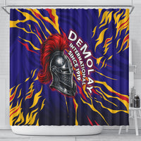 DeMolay 1919 Shower Curtain Knight Faith Unto Death Graphic Art