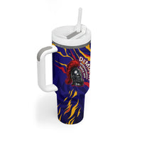 DeMolay 1919 Tumbler With Handle Knight Faith Unto Death Graphic Art