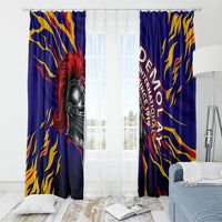 DeMolay 1919 Window Curtain Knight Faith Unto Death Graphic Art