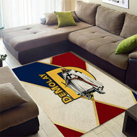 Jacques De Molay Area Rug Crusader Knight Retro Virtues Seven Precepts