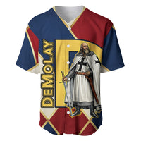 Jacques De Molay Baseball Jersey Crusader Knight Retro Virtues Seven Precepts