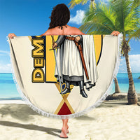 Jacques De Molay Beach Blanket Crusader Knight Retro Virtues Seven Precepts