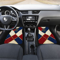 Jacques De Molay Car Mats Crusader Knight Retro Virtues Seven Precepts