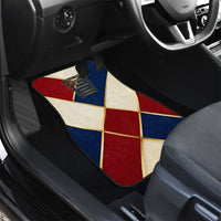 Jacques De Molay Car Mats Crusader Knight Retro Virtues Seven Precepts