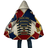 Jacques De Molay Cloak Crusader Knight Retro Virtues Seven Precepts