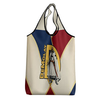 Jacques De Molay Grocery Bag Crusader Knight Retro Virtues Seven Precepts