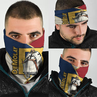 Jacques De Molay Neck Gaiter Crusader Knight Retro Virtues Seven Precepts