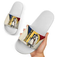 Jacques De Molay Slide Sandals Crusader Knight Retro Virtues Seven Precepts
