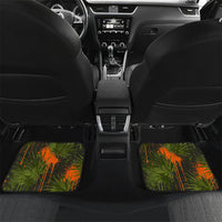 Florida Alligator Airboat Car Mats Everglade Swamp Life Graffiti Splatter Artwork