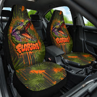 Florida Alligator Airboat Car Seat Cover Everglade Swamp Life Graffiti Splatter Artwork