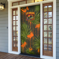 Florida Alligator Airboat Door Cover Everglade Swamp Life Graffiti Splatter Artwork