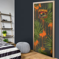 Florida Alligator Airboat Door Cover Everglade Swamp Life Graffiti Splatter Artwork