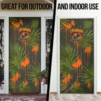 Florida Alligator Airboat Door Cover Everglade Swamp Life Graffiti Splatter Artwork