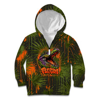Florida Alligator Airboat Kid Hoodie Everglade Swamp Life Graffiti Splatter Artwork