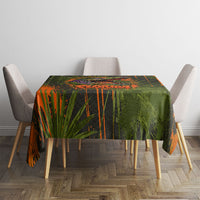 Florida Alligator Airboat Tablecloth Everglade Swamp Life Graffiti Splatter Artwork