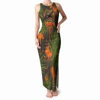 Florida Alligator Airboat Tank Maxi Dress Everglade Swamp Life Graffiti Splatter Artwork