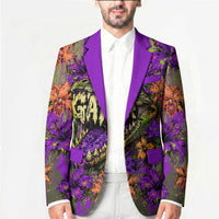 Florida Gator Wild Airboat Blazer Tropical Hibiscus Floral Graffiti Paint Splatter Art