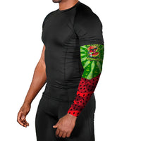 Let's Get Juicy Waterwasted Watermelon Arm Sleeves Funny Cartoon Summer Fruit Party Art