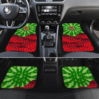 Let's Get Juicy Waterwasted Watermelon Car Mats Funny Cartoon Summer Fruit Party Art