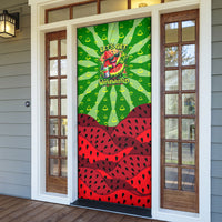 Let's Get Juicy Waterwasted Watermelon Door Cover Funny Cartoon Summer Fruit Party Art