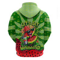 Let's Get Juicy Waterwasted Watermelon Hoodie Funny Cartoon Summer Fruit Party Art