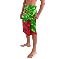 Let's Get Juicy Waterwasted Watermelon Lavalava Funny Cartoon Summer Fruit Party Art