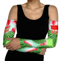 Summer Vibes Watermelon Arm Sleeves Drinks And Fruit - Vibrant Watercolor Style - Tropical Vacation Art