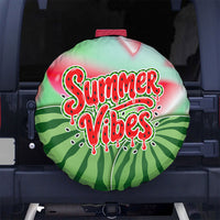Summer Vibes Watermelon Spare Tire Cover Drinks And Fruit - Vibrant Watercolor Style - Tropical Vacation Art
