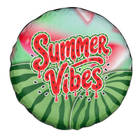 Summer Vibes Watermelon Spare Tire Cover Drinks And Fruit - Vibrant Watercolor Style - Tropical Vacation Art
