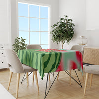 Summer Vibes Watermelon Tablecloth Drinks And Fruit - Vibrant Watercolor Style - Tropical Vacation Art